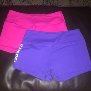 A lot of 2 savage barbell workout shorts both small